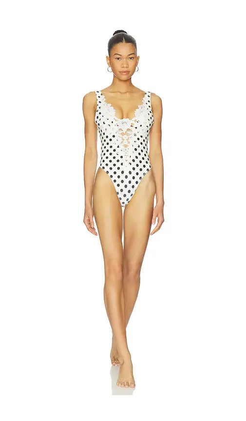 For Love & Lemons Lelani One Piece Swimsuit | Image 1 For Love & Lemons Lelani One Piece Swimsuit | Image 1