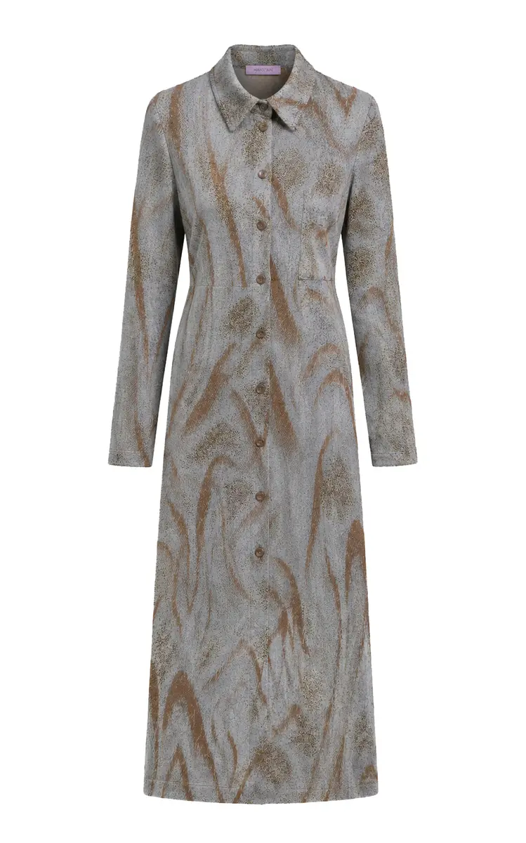 Maccapani Andre Cotton-Blend Jacquard Dress