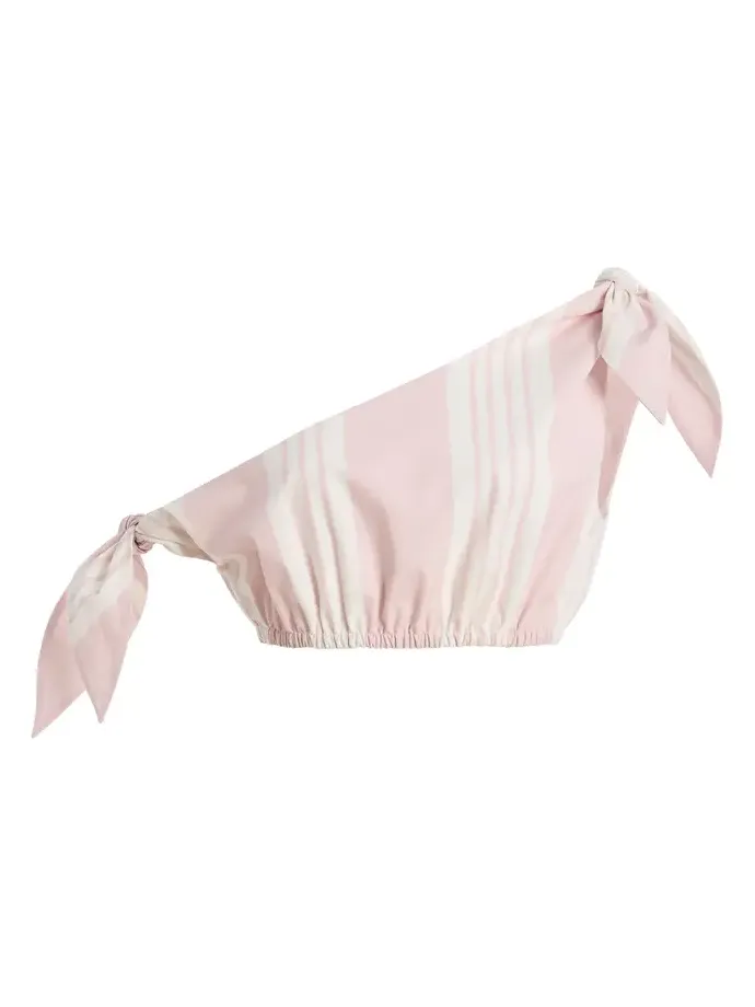 Rosie Striped Cotton Tie Top
