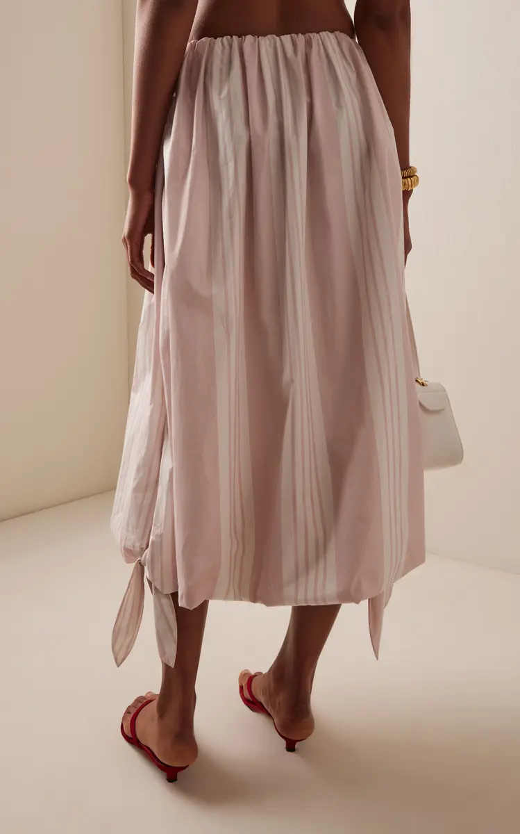 Posse Rosie Striped Cotton Midi Skirt | Thumbnail 4 Posse Rosie Striped Cotton Midi Skirt | Thumbnail 4