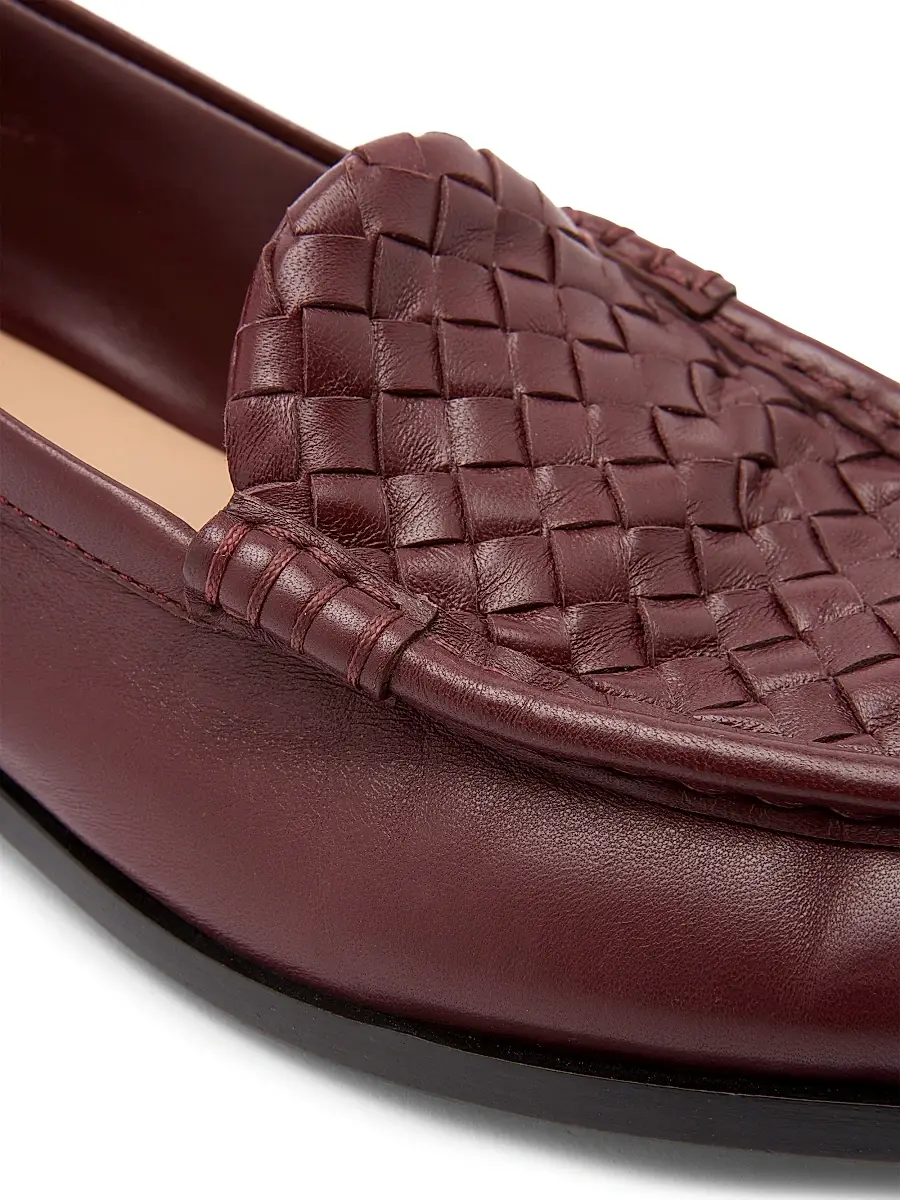 Bottega Veneta Women's Sveglia Intrecciato Leather Loafers | Thumbnail 5 Bottega Veneta Women's Sveglia Intrecciato Leather Loafers | Thumbnail 5