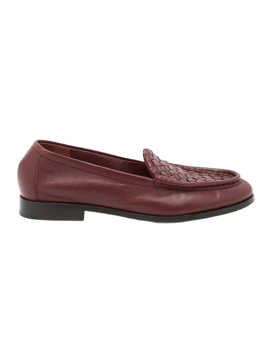 Women's Sveglia Intrecciato Leather Loafers