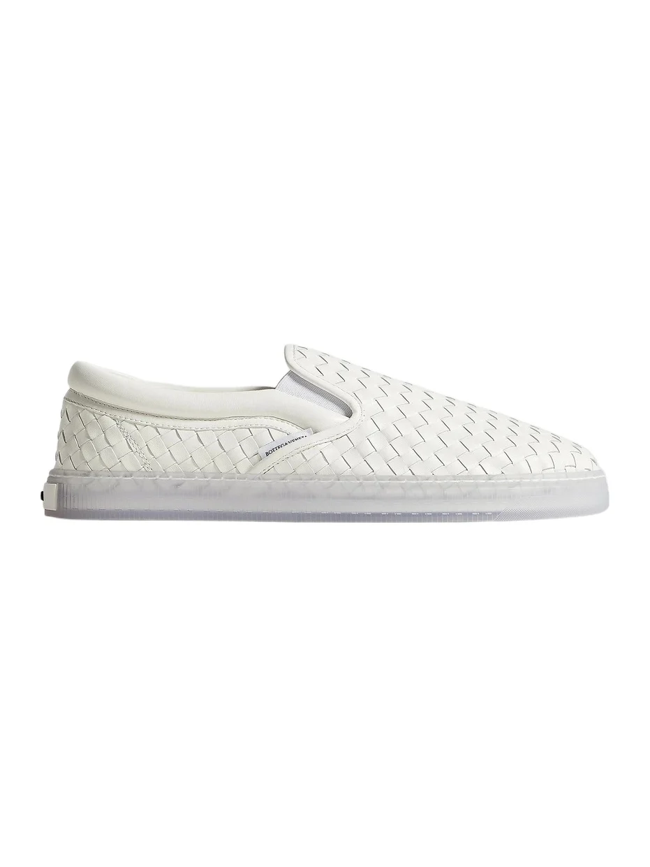 Men's Serena Intrecciato Leather Slip-On Sneakers Men's Serena Intrecciato Leather Slip-On Sneakers