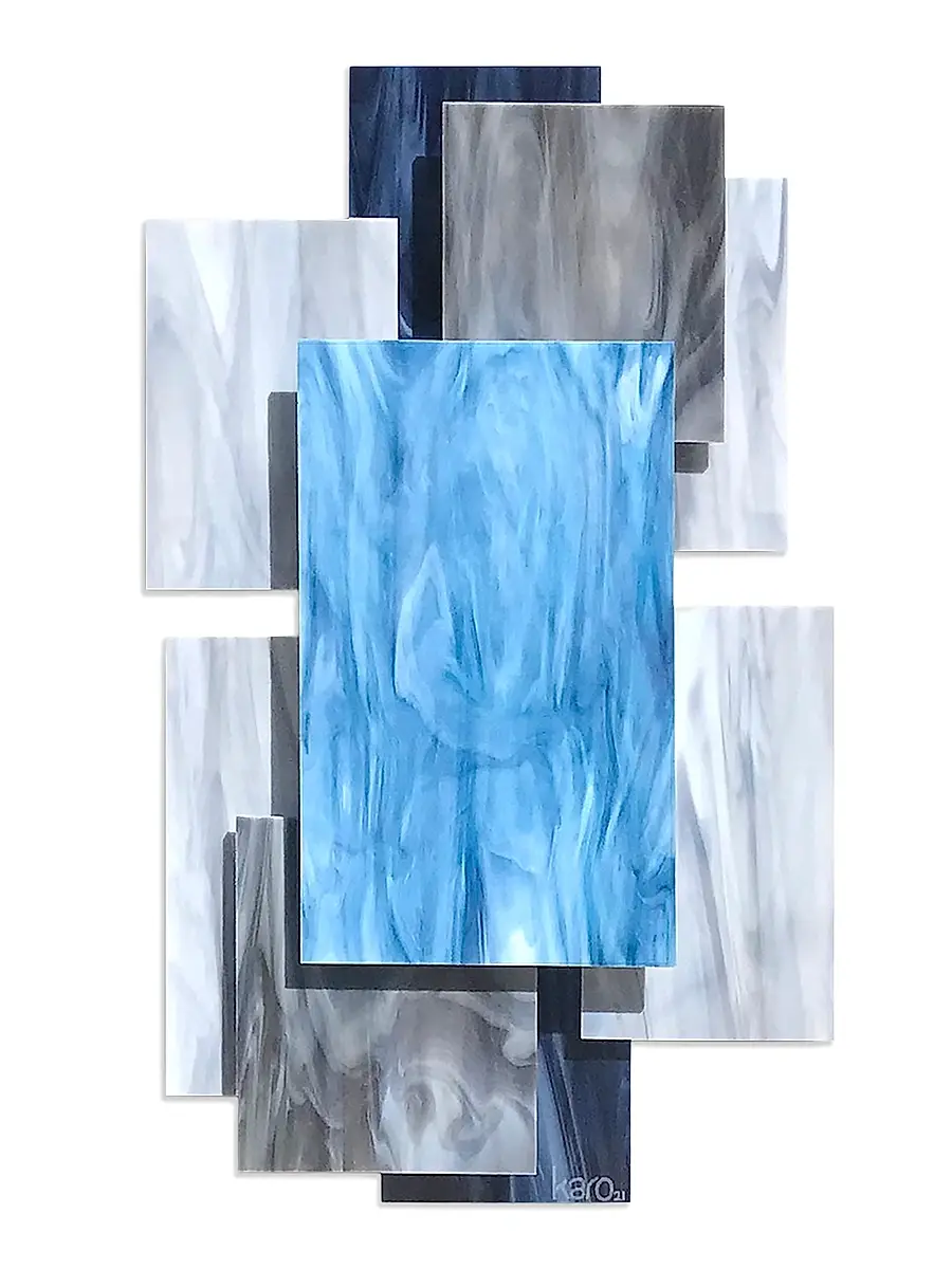 Karo Studios Vertex Glass & Metal Wall Sculpture | Image 1 Karo Studios Vertex Glass & Metal Wall Sculpture | Image 1