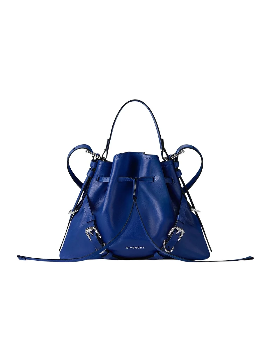 Givenchy Women's Small Voyou Bucket Bag in Shiny Leather - Cobalt Blue