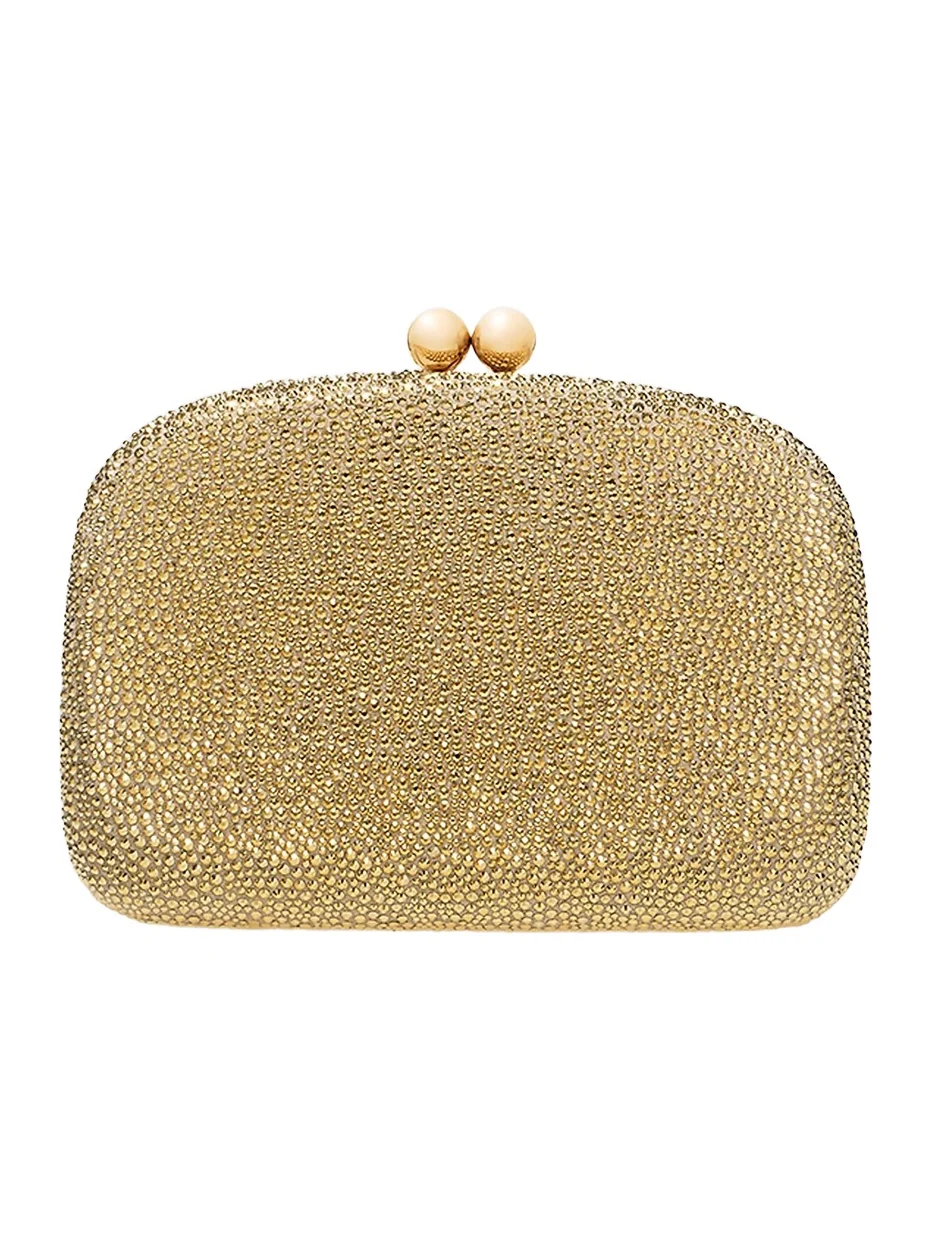 Women's Vega Crystal-Embellished Suede Clutch Women's Vega Crystal-Embellished Suede Clutch