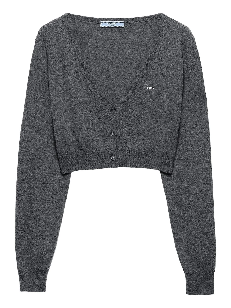 Women's Cropped Cashmere Cardigan Women's Cropped Cashmere Cardigan