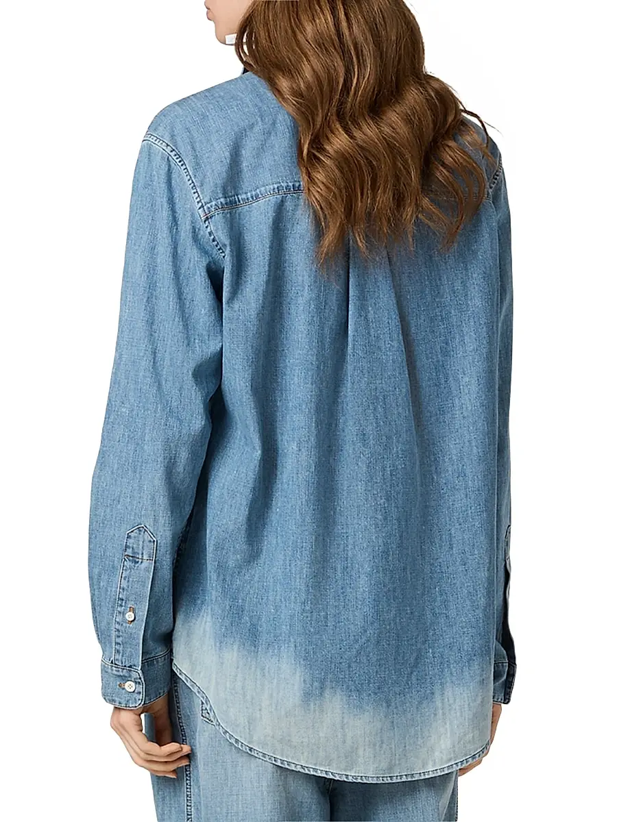 Miu Miu Women's Chambray Shirt | Thumbnail 4 Miu Miu Women's Chambray Shirt | Thumbnail 4