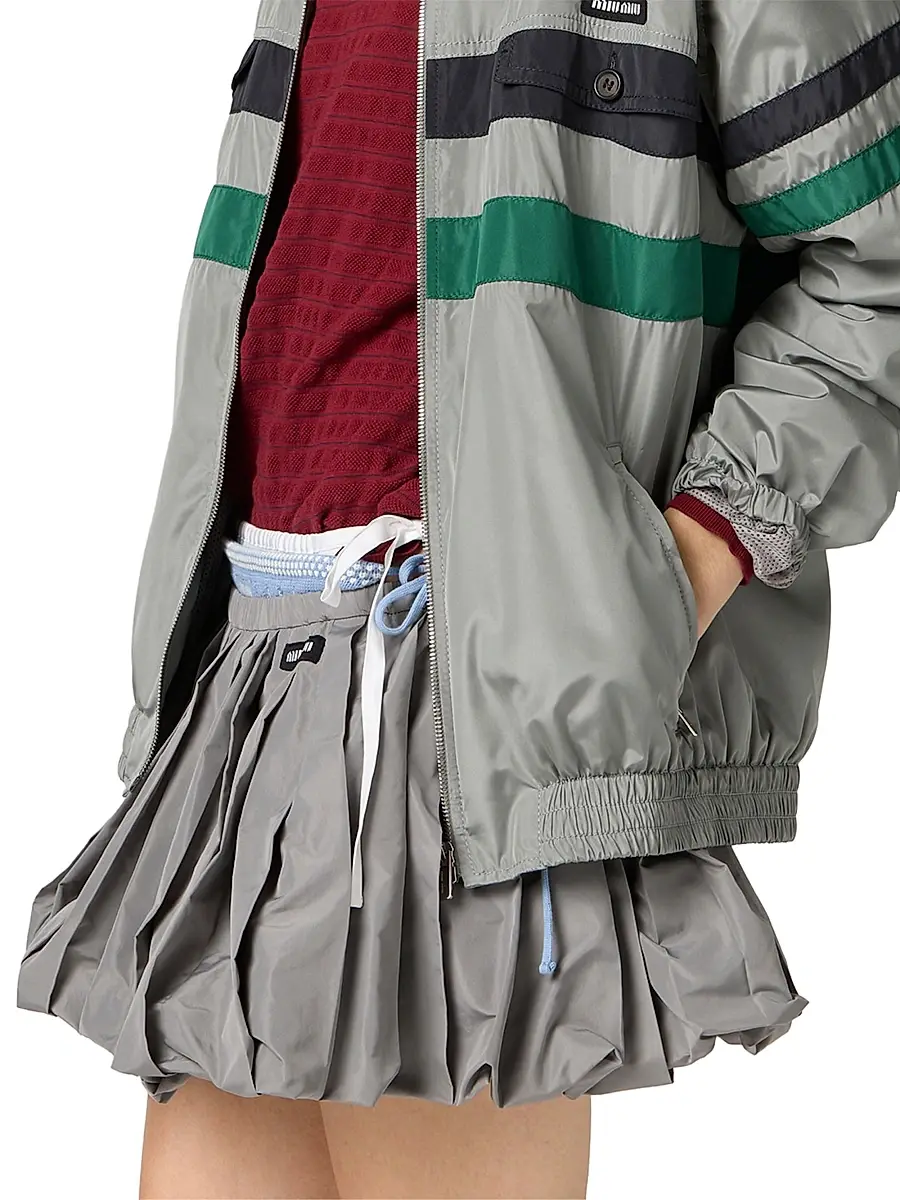 Miu Miu Women's Technical Fabric Mini-Skirt | Thumbnail 5