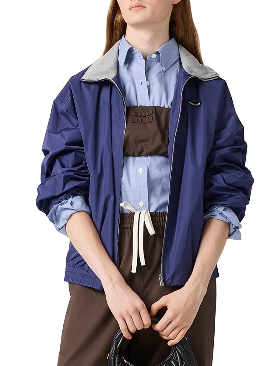 Miu Miu Women's Washed Twill Bandeau Top - Brown | Thumbnail 3