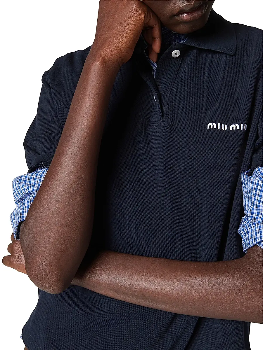 Miu Miu Women's Checked Shirt | Thumbnail 5 Miu Miu Women's Checked Shirt | Thumbnail 5
