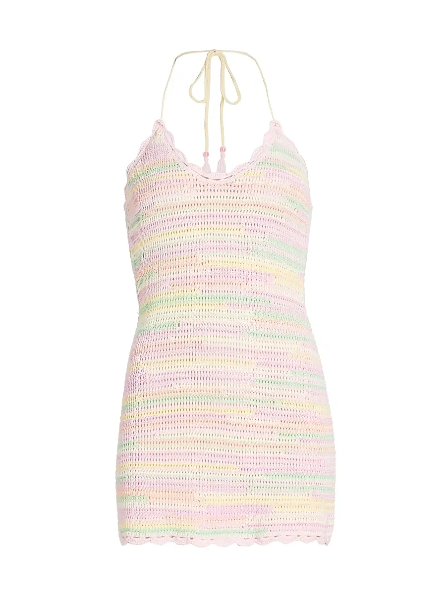 Women's Zoa Hlaterneck Cotton -A-Line Minidress Women's Zoa Hlaterneck Cotton -A-Line Minidress