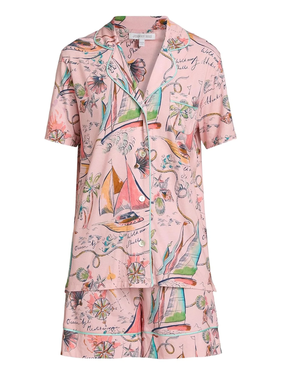 Women's Printed Cotton-Modal Short Pajamas Women's Printed Cotton-Modal Short Pajamas