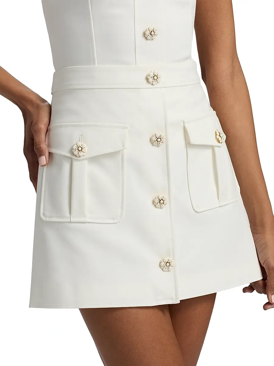 Ramy Brook Women's Briella Cotton-Blend Miniskirt | Thumbnail 6