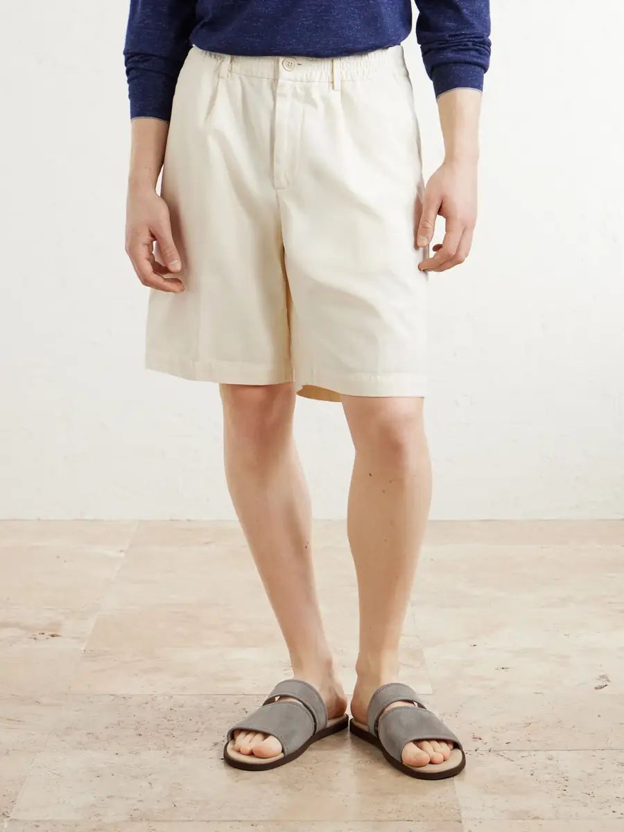 Brunello Cucinelli Straight-Leg Cotton Bermuda Shorts - Men | Thumbnail 3 Brunello Cucinelli Straight-Leg Cotton Bermuda Shorts - Men | Thumbnail 3