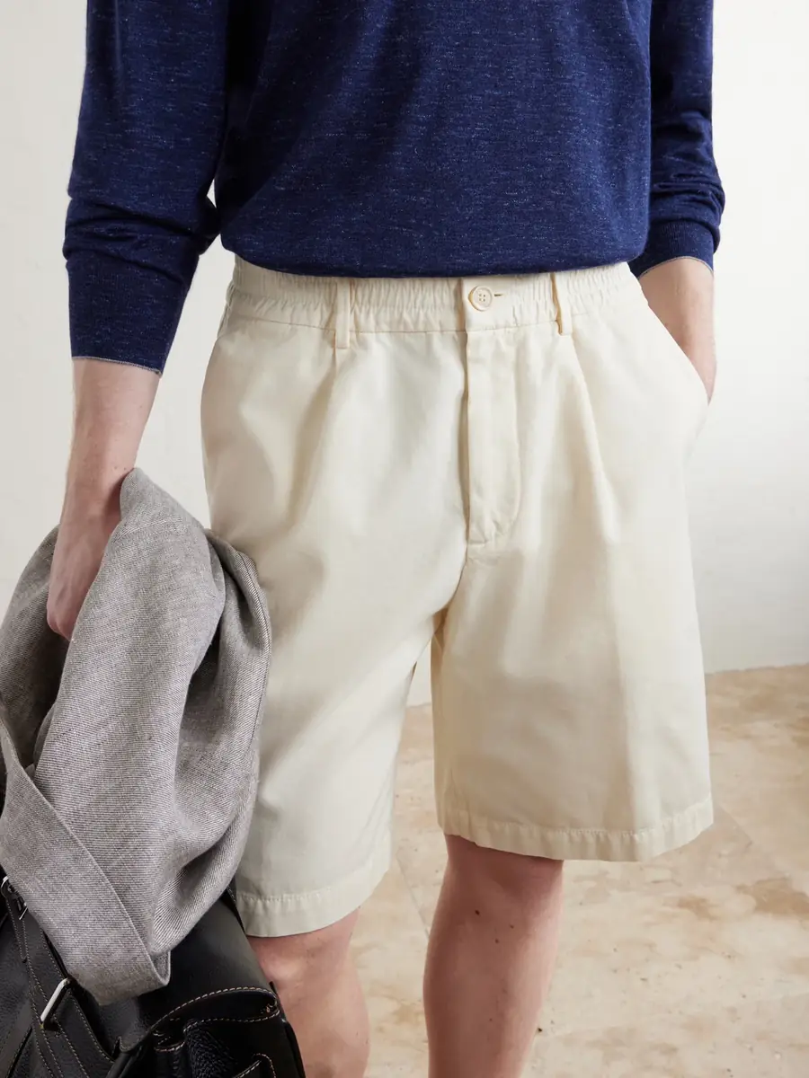 Brunello Cucinelli Straight-Leg Cotton Bermuda Shorts - Men | Thumbnail 5 Brunello Cucinelli Straight-Leg Cotton Bermuda Shorts - Men | Thumbnail 5