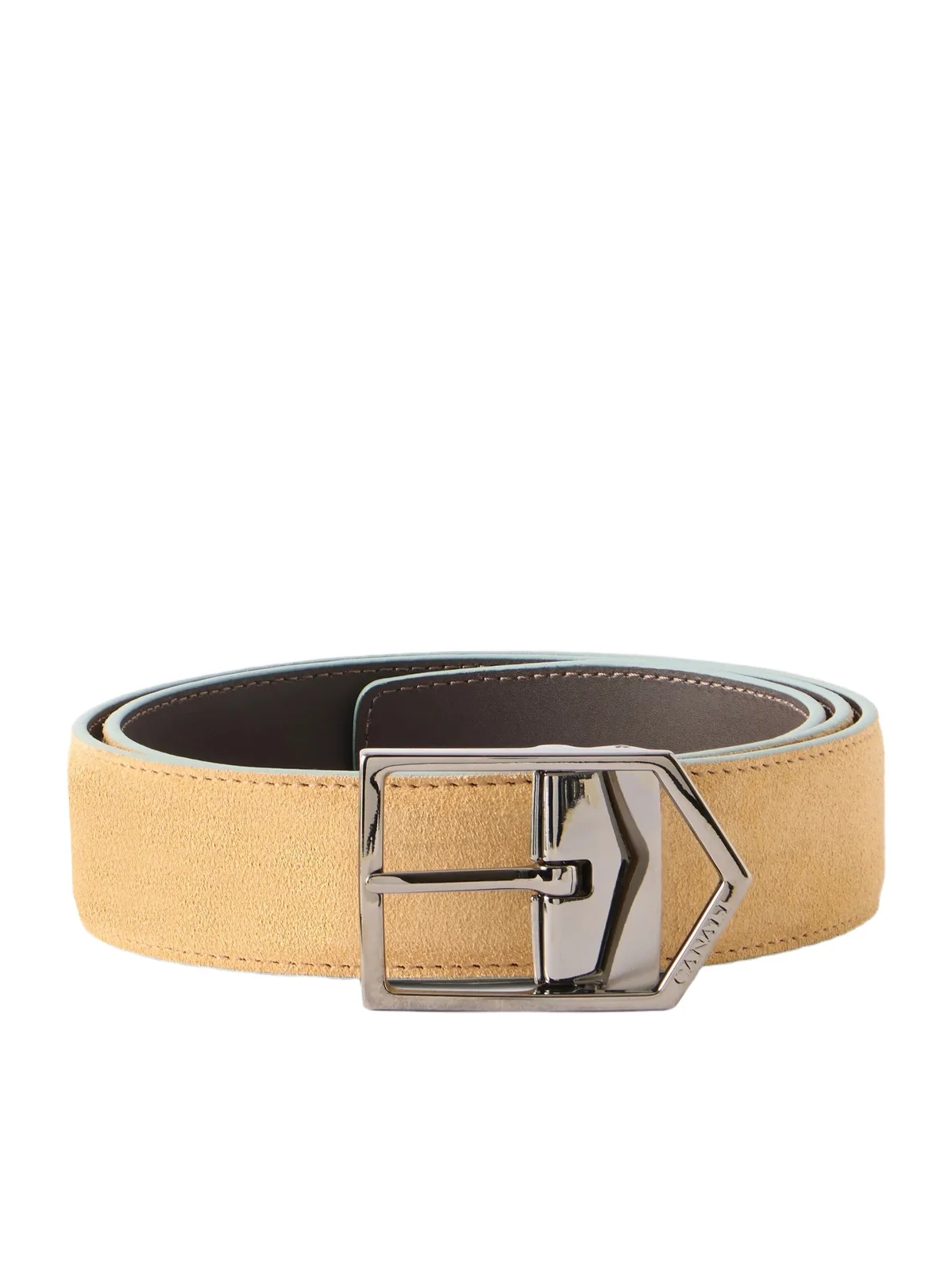 Canali 3.5cm Suede Belt - Men