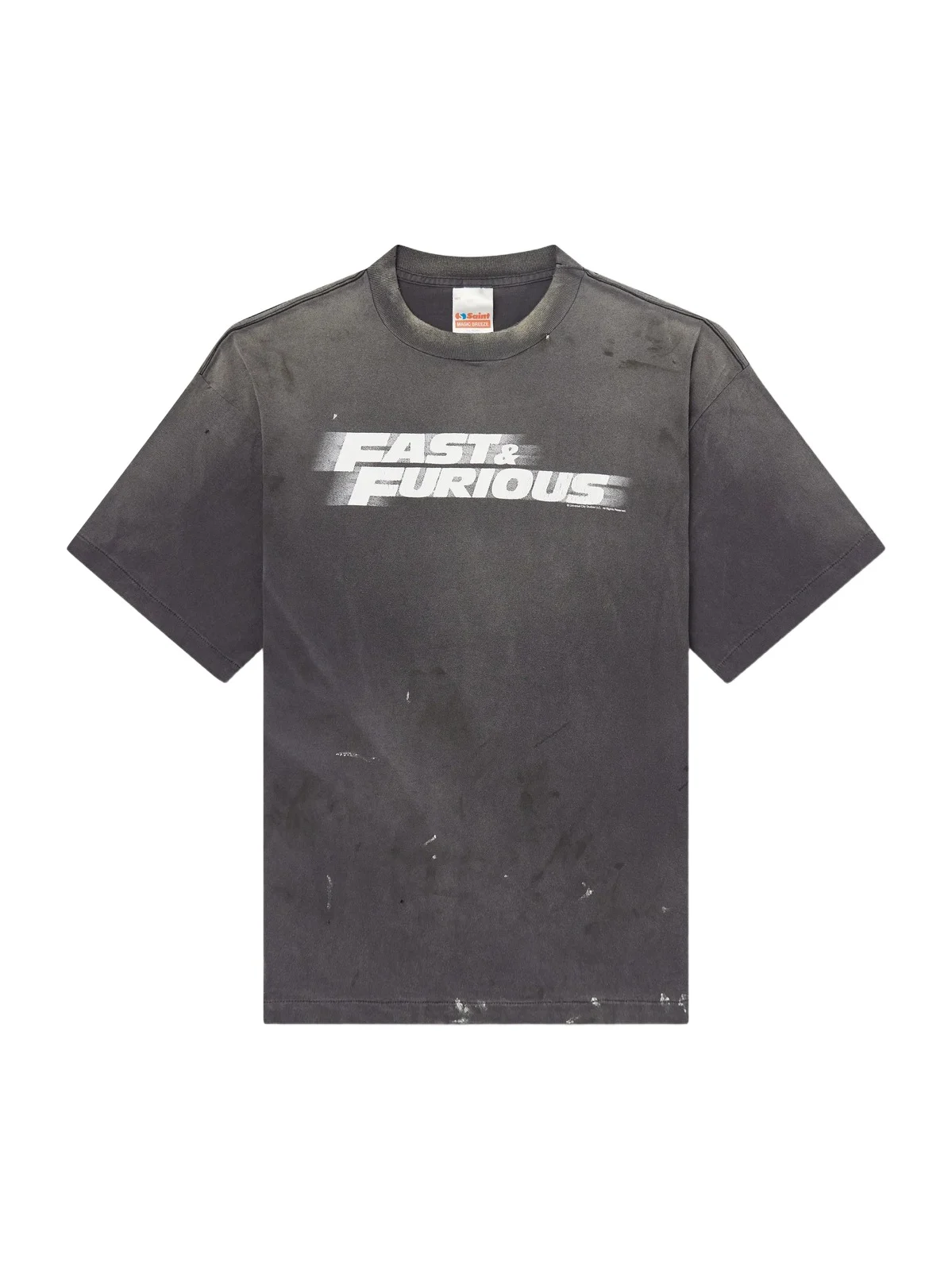 SAINT Mxxxxxx Fast & Furious Paint-Splattered Printed Cotton-Jersey T-Shirt - Men