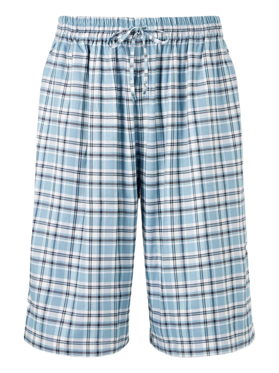 Ressa Straight-Leg Checked Casual Shorts - Men Ressa Straight-Leg Checked Casual Shorts - Men