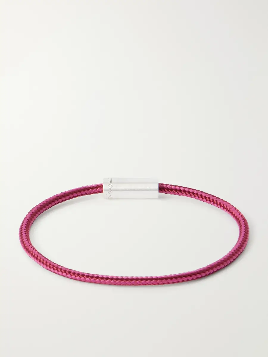 LE GRAMME 5g Sterling Silver Woven Cord Bracelet - Men | Thumbnail 3 LE GRAMME 5g Sterling Silver Woven Cord Bracelet - Men | Thumbnail 3