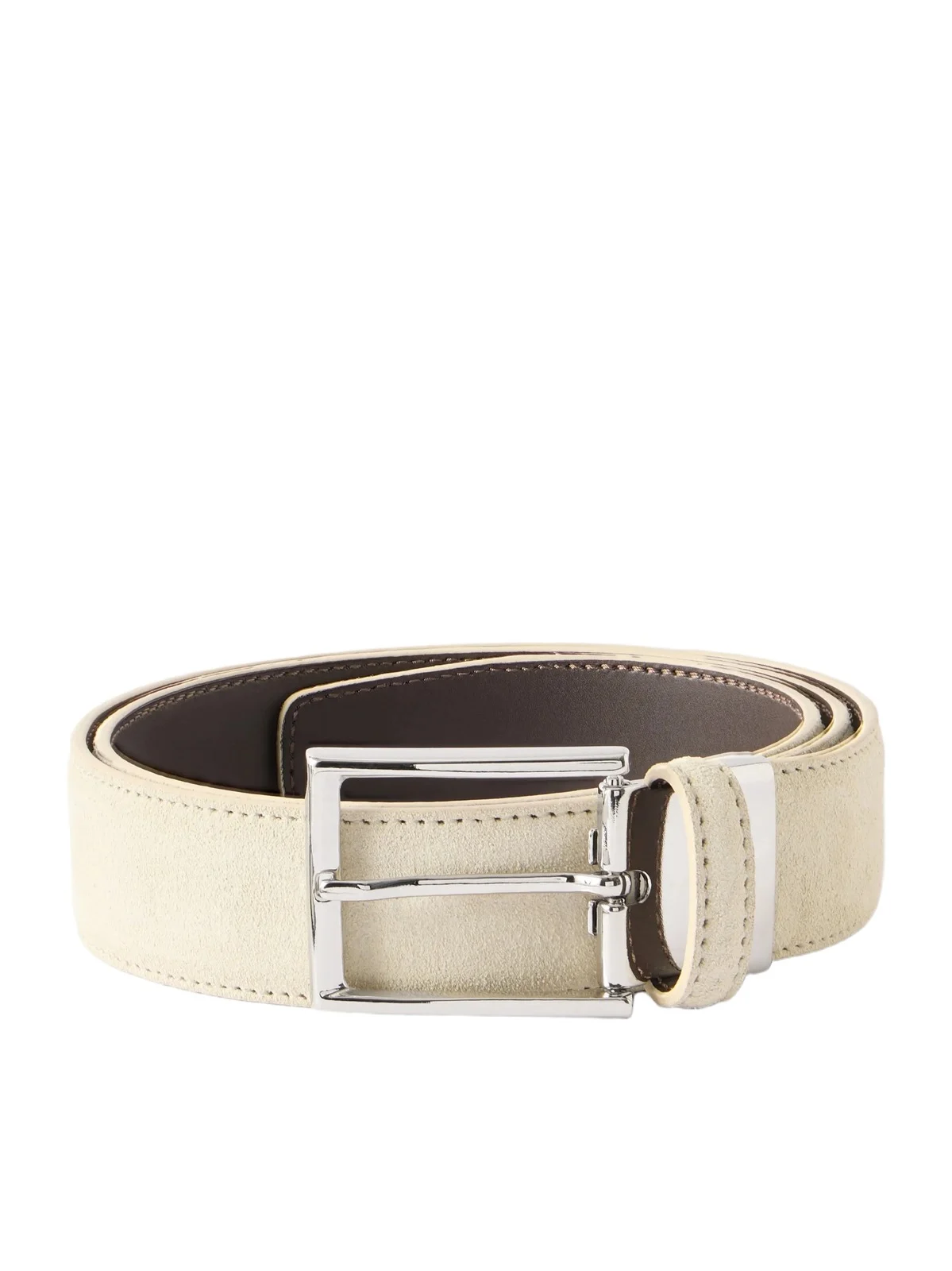 Canali 3.5cm Suede Belt - Men
