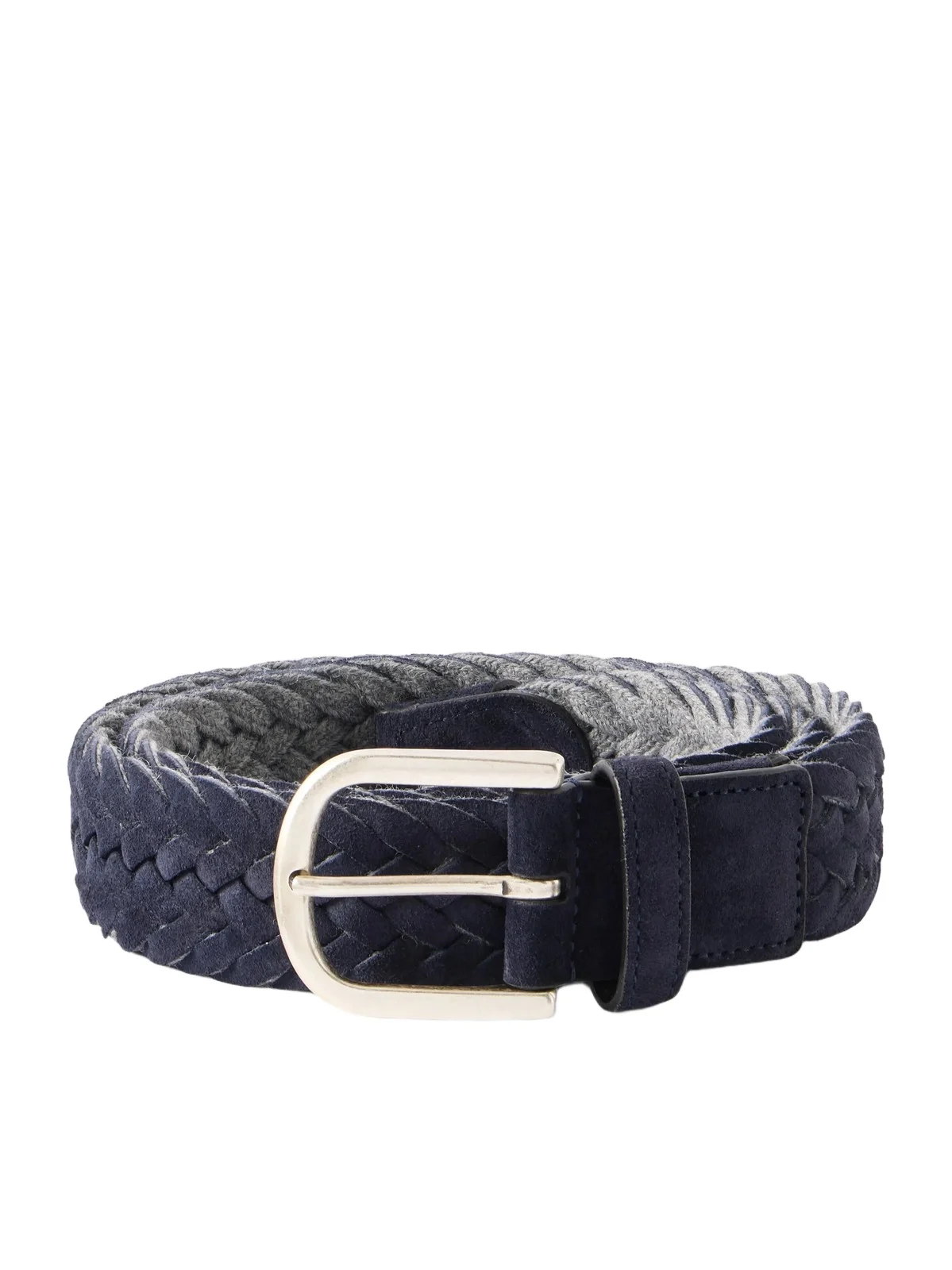 Canali 3cm Woven Suede and Wool Belt - Men
