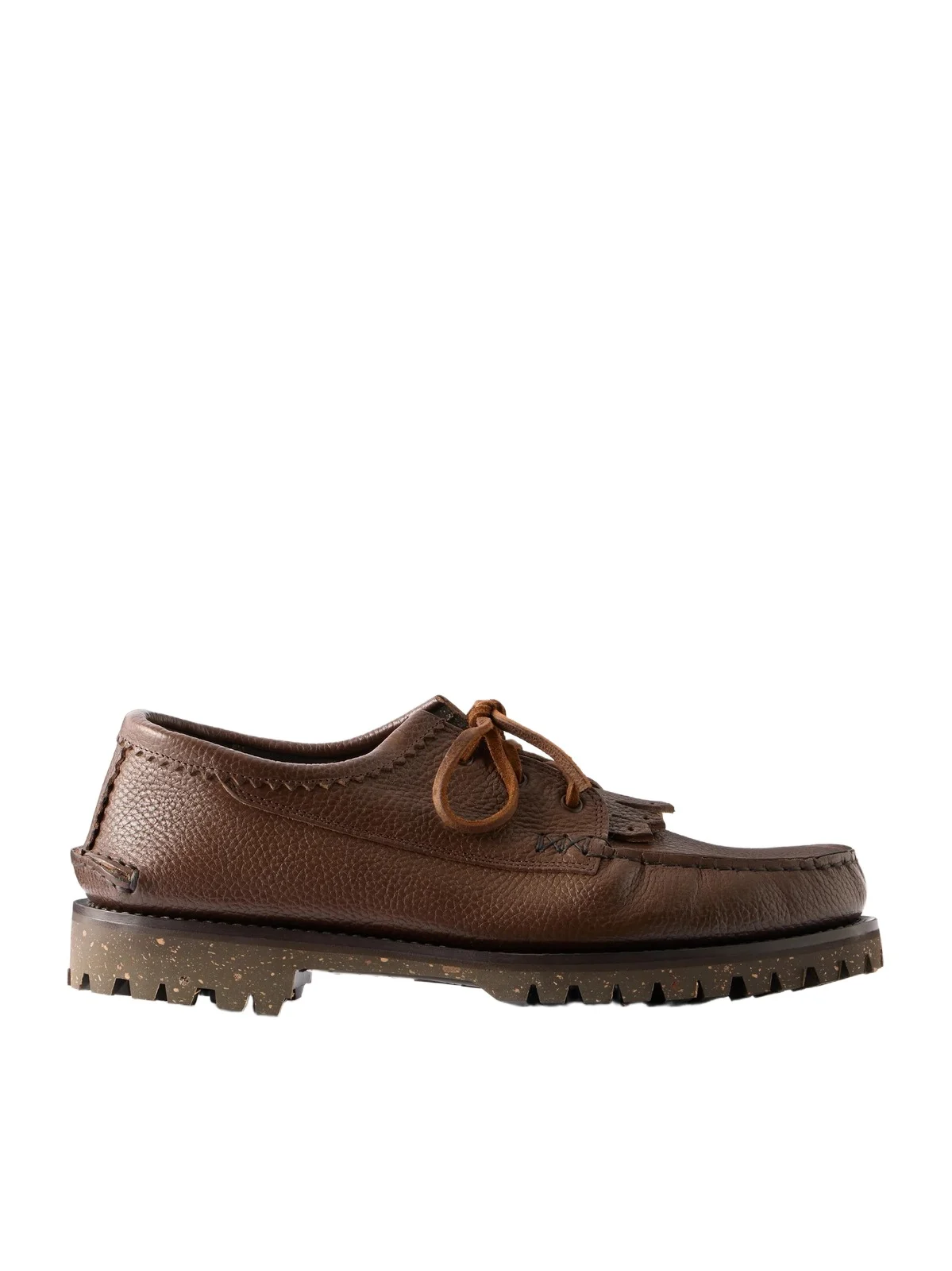 Yuketen Italian Blucher Full-Grain Leather Boat Shoes - Men