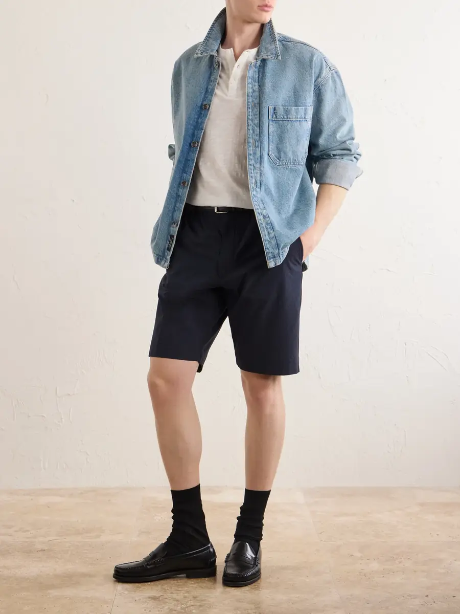 NN07 Billie Straight-Leg Striped Seersucker Shorts - Men | Thumbnail 2 NN07 Billie Straight-Leg Striped Seersucker Shorts - Men | Thumbnail 2
