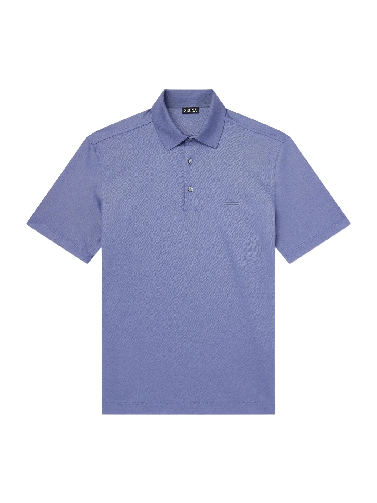 Zegna Knitted Cotton-Piqué Polo Shirt - Men