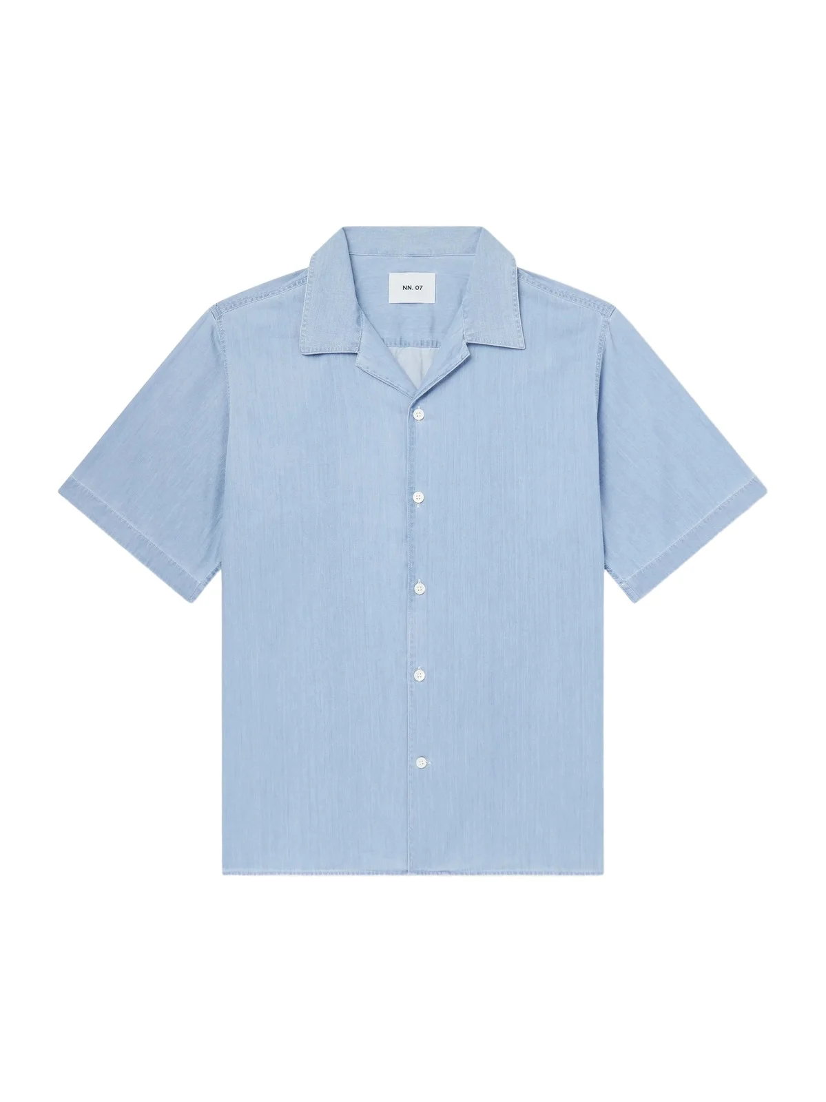 Julio SS 5765 Camp-Collar Cotton Chambray Shirt - Men