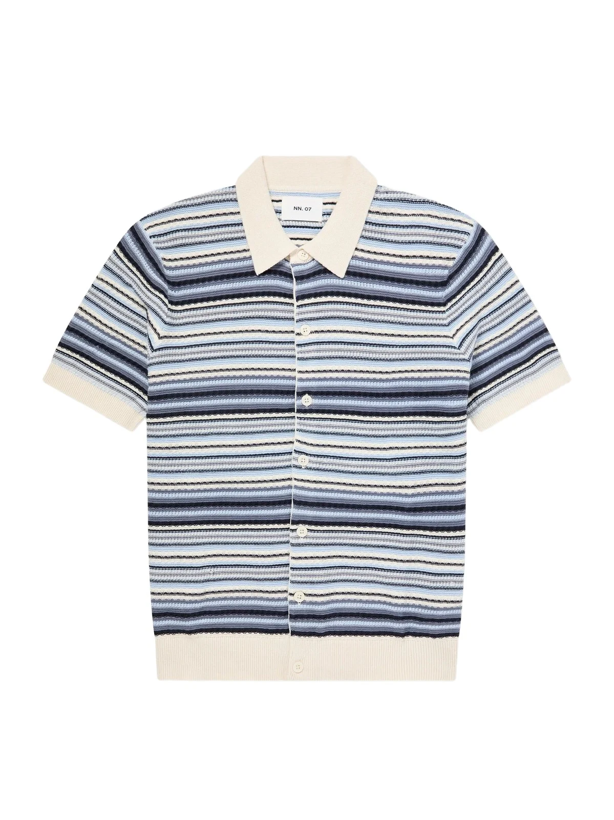 Nolan Striped Organic Cotton Polo Shirt - Men Nolan Striped Organic Cotton Polo Shirt - Men
