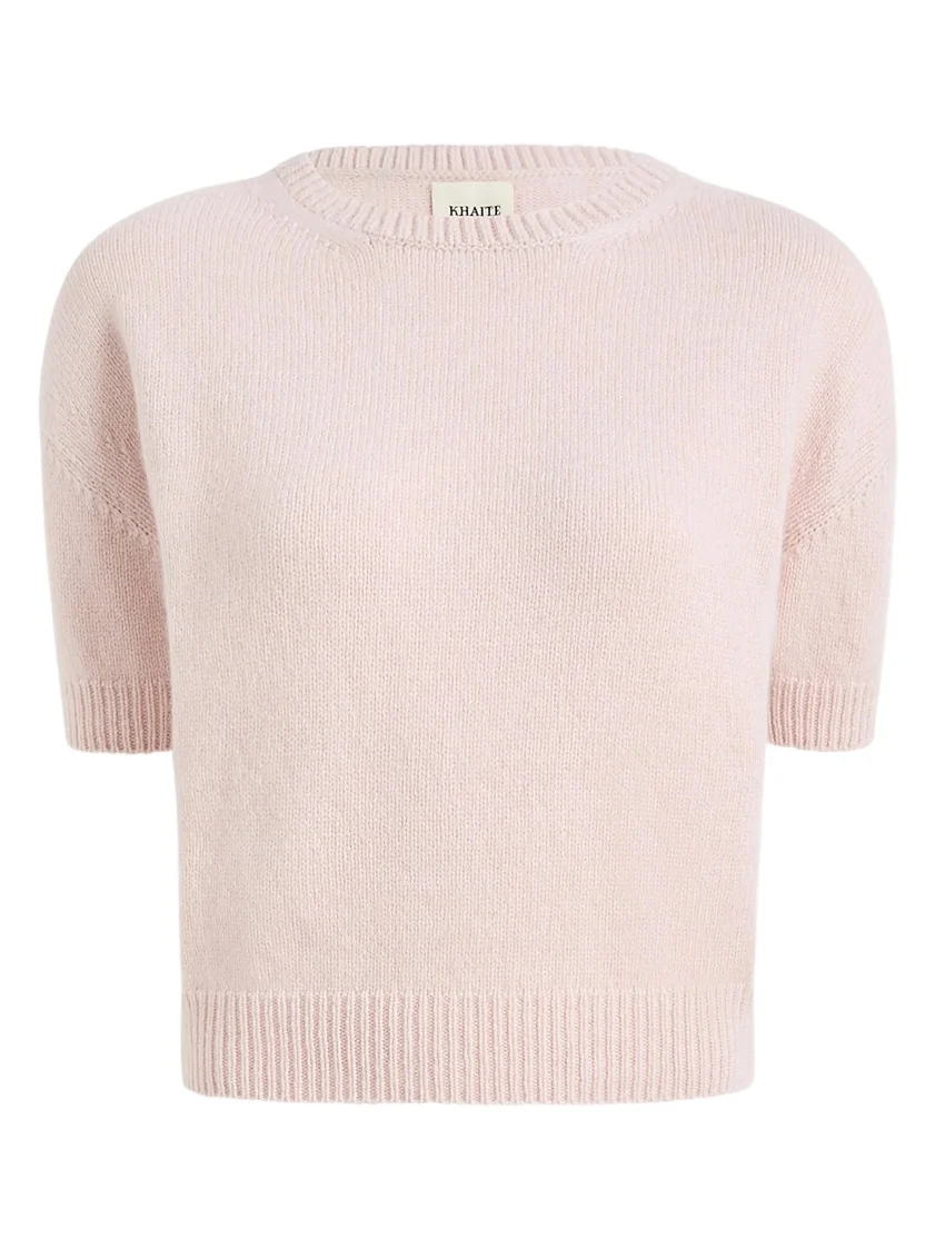 Khaite Golden Sweater In Dusty Rose