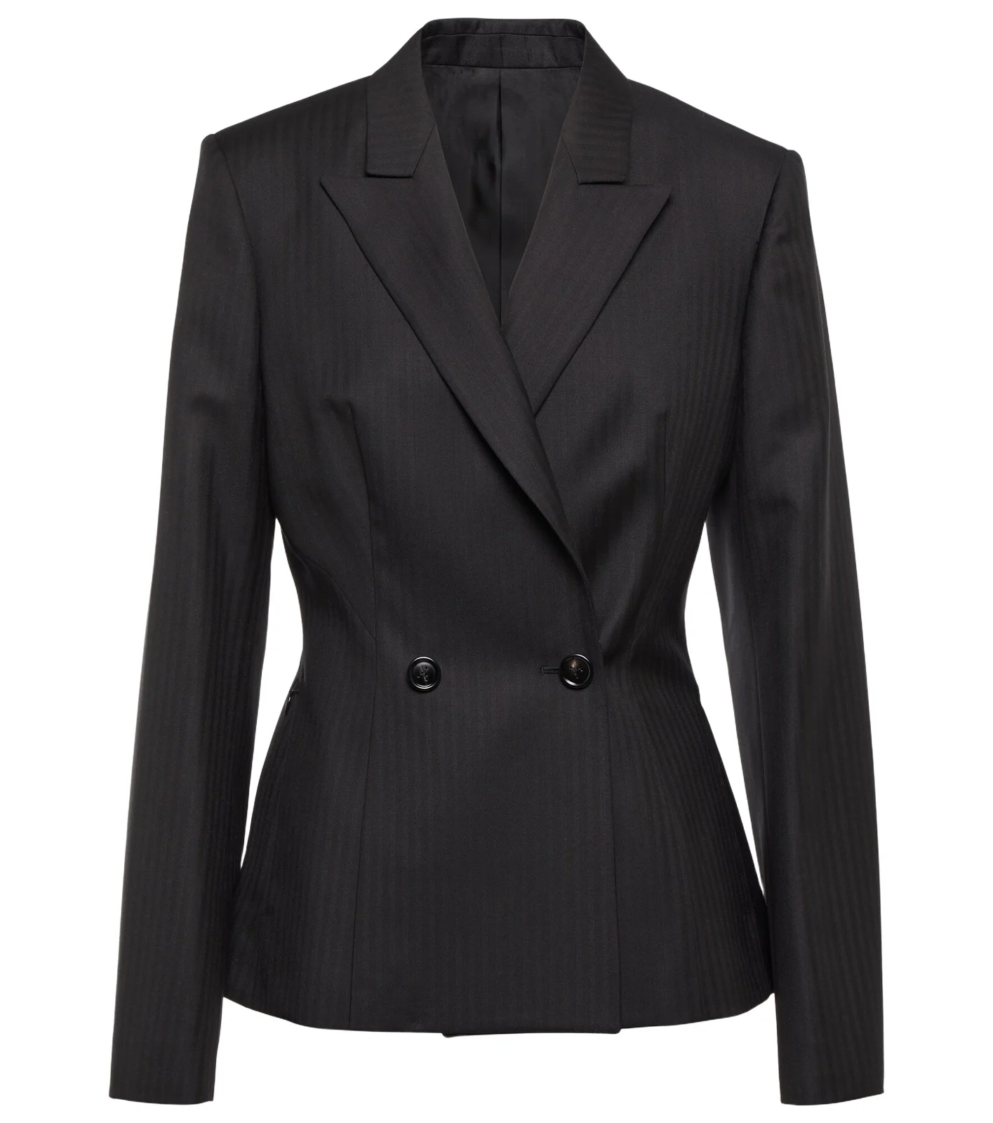 ALAÏA Herringbone wool gabardine blazer ALAÏA Herringbone wool gabardine blazer