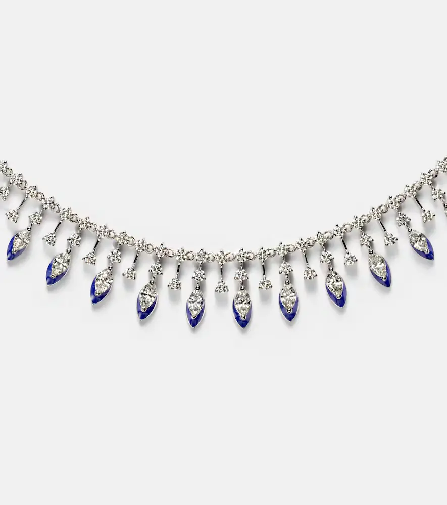 Kamyen 18kt white gold and enamel choker with diamonds | Thumbnail 2 Kamyen 18kt white gold and enamel choker with diamonds | Thumbnail 2