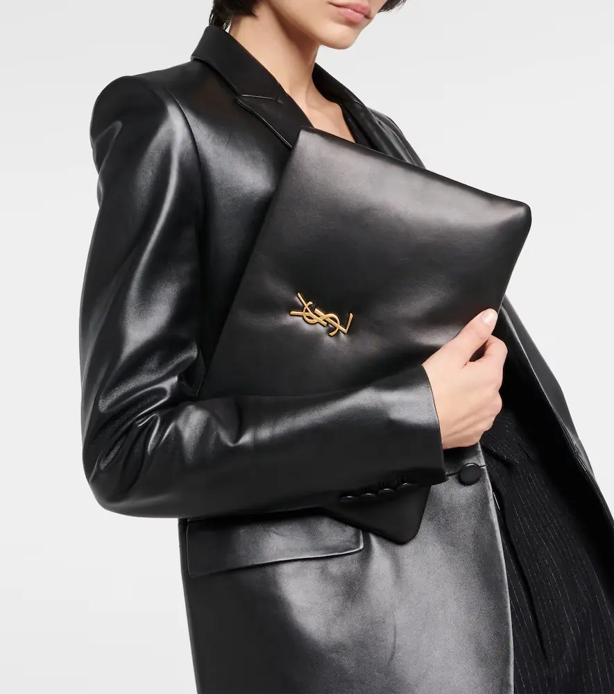 Saint Laurent Calypso Large leather pouch | Thumbnail 2 Saint Laurent Calypso Large leather pouch | Thumbnail 2