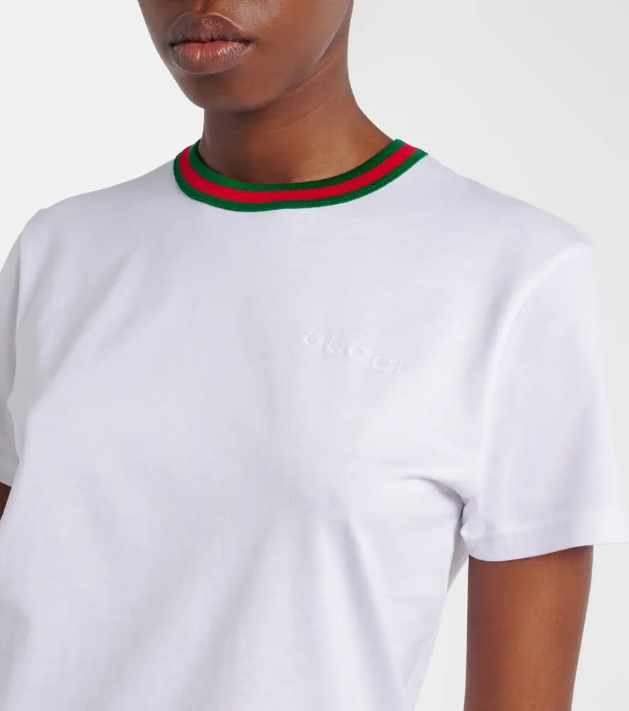 Gucci Webstripe cotton jersey T-shirt | Thumbnail 5