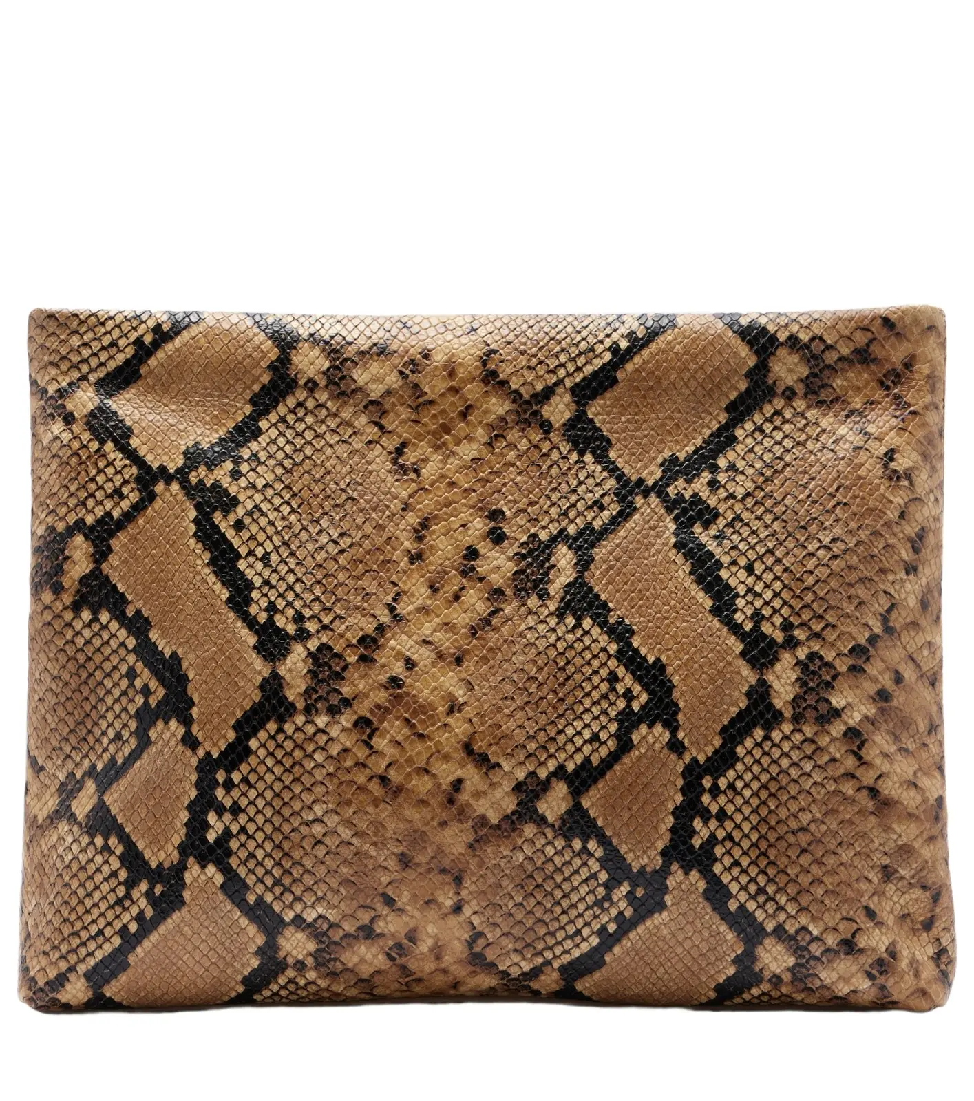 Jerry Small snake-print leather clutch