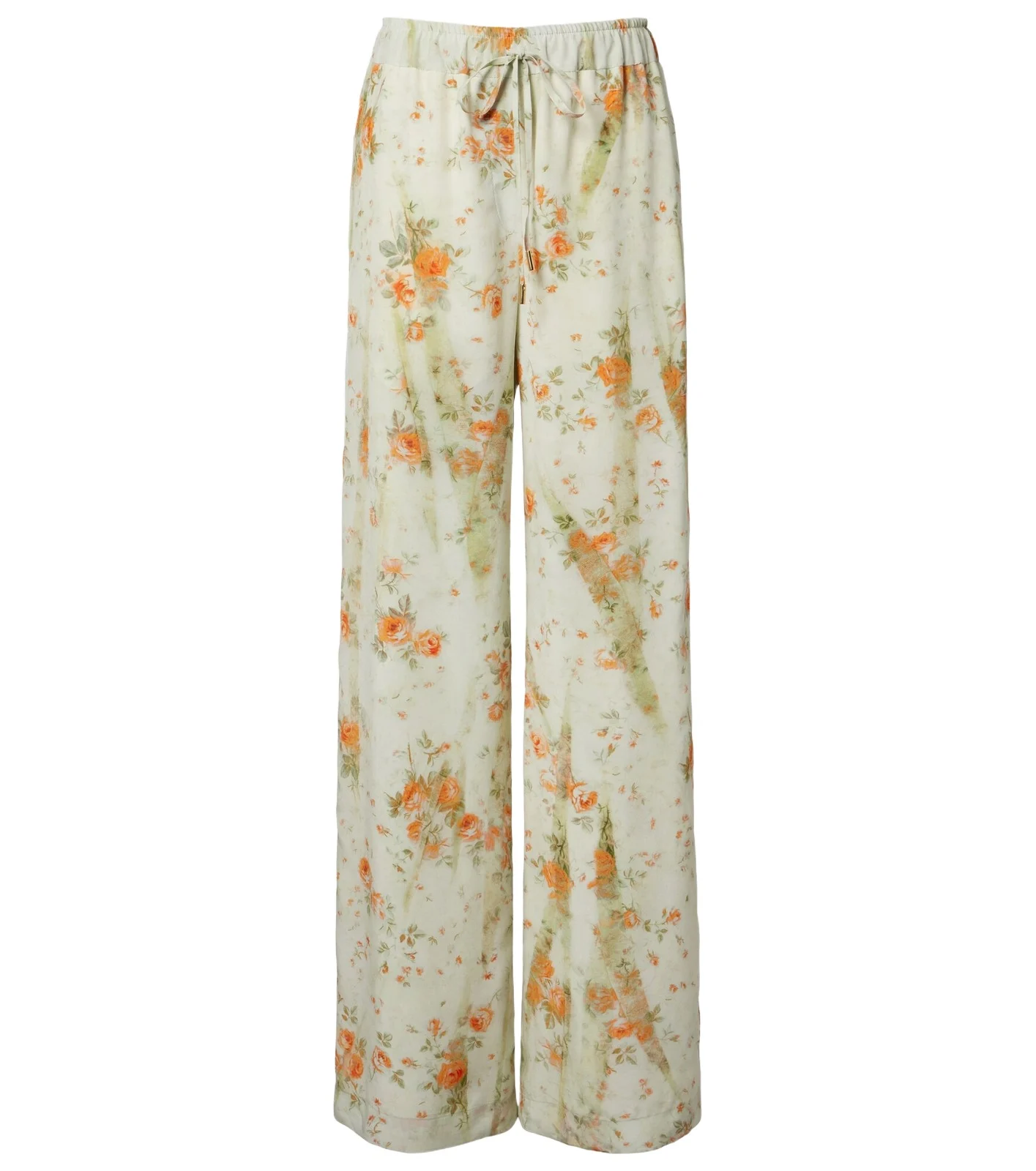 Alexander McQueen Floral silk crêpe de chine pajama pants