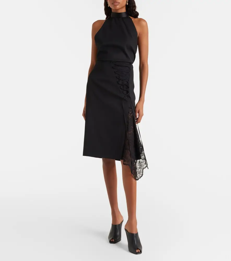 Alexander McQueen Wool grain de poudre top | Thumbnail 5
