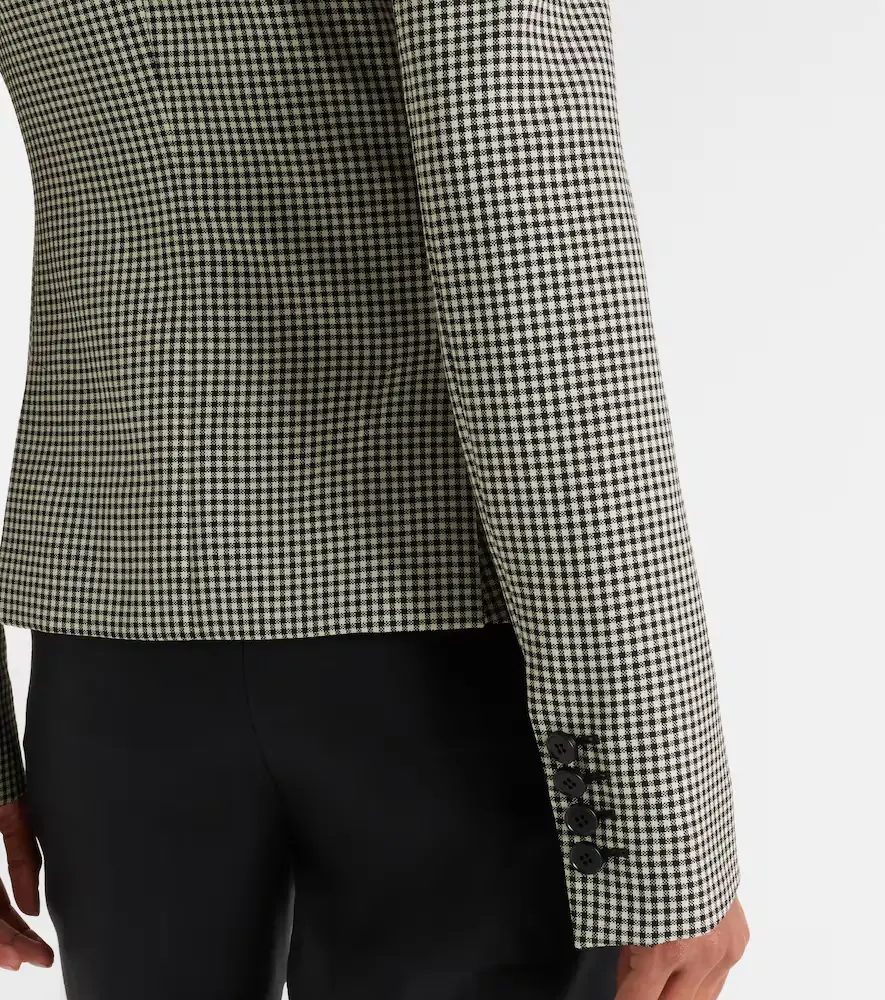 Alexander McQueen Gingham layered wool blazer | Thumbnail 5 Alexander McQueen Gingham layered wool blazer | Thumbnail 5