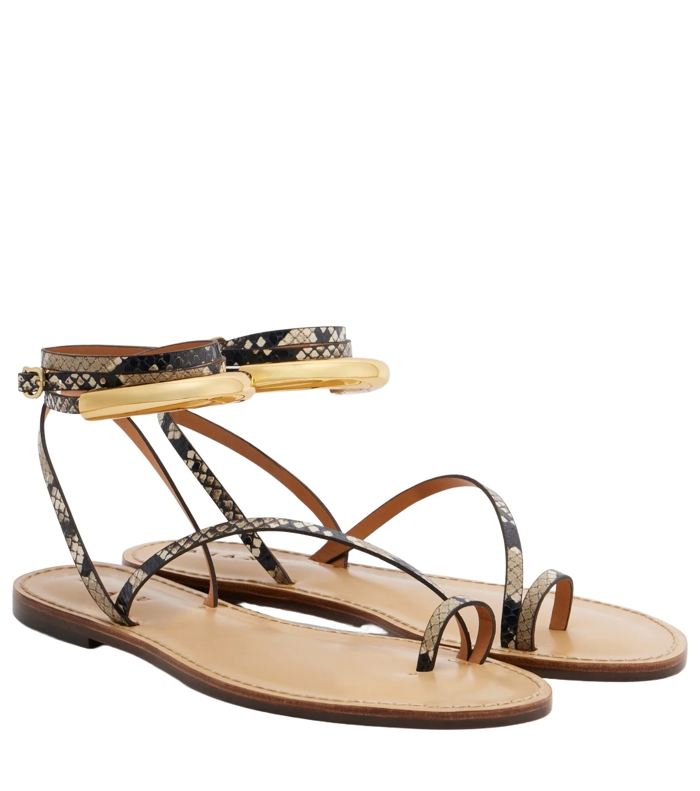 Kalahari snake-effect leather sandals Kalahari snake-effect leather sandals