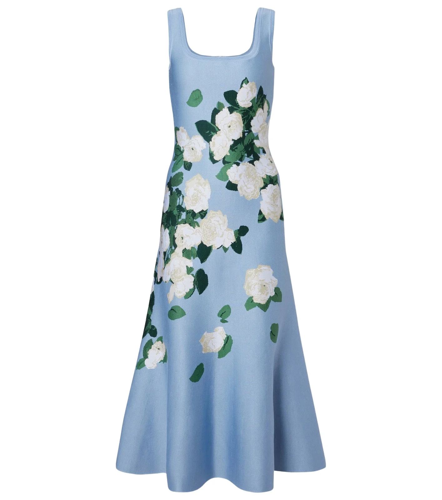 Floral silk-blend midi dress Floral silk-blend midi dress
