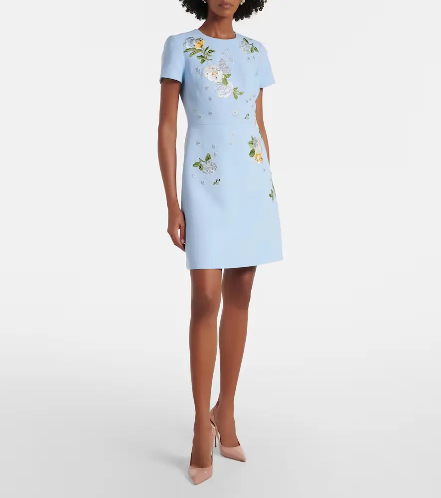 Carolina Herrera Floral embroidered minidress | Thumbnail 4 Carolina Herrera Floral embroidered minidress | Thumbnail 4