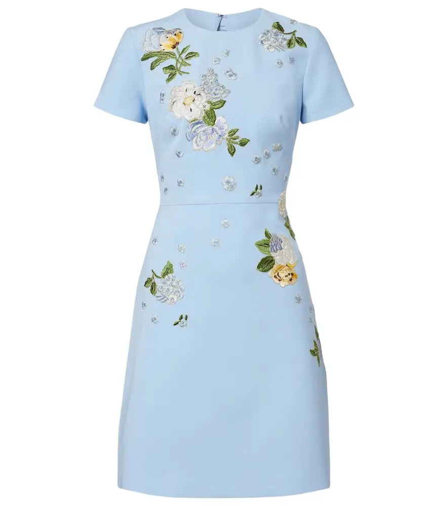 Carolina Herrera Floral embroidered minidress | Image 1 Carolina Herrera Floral embroidered minidress | Image 1