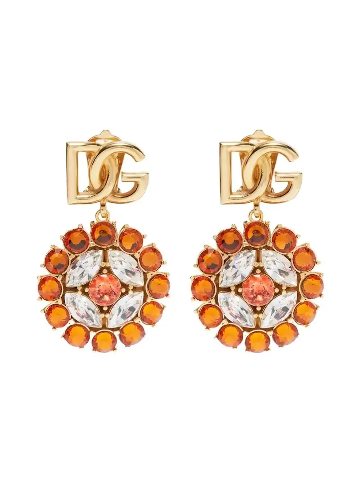 DG embellished clip-on earrings