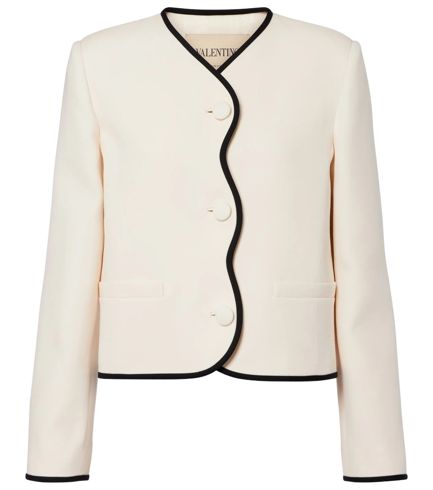 Crepe Couture scalloped jacket