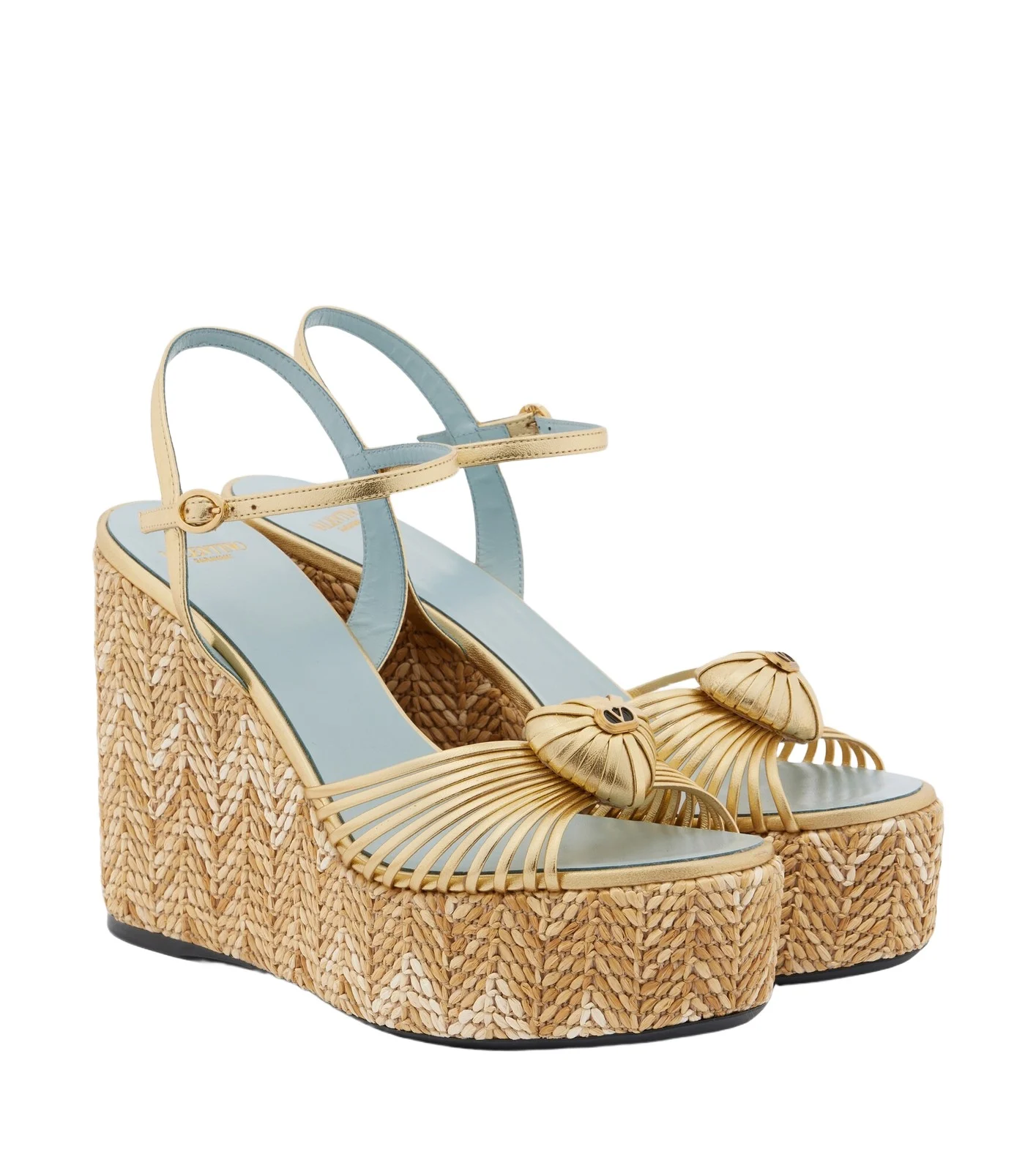 Coeur Royal leather espadrille wedges Coeur Royal leather espadrille wedges