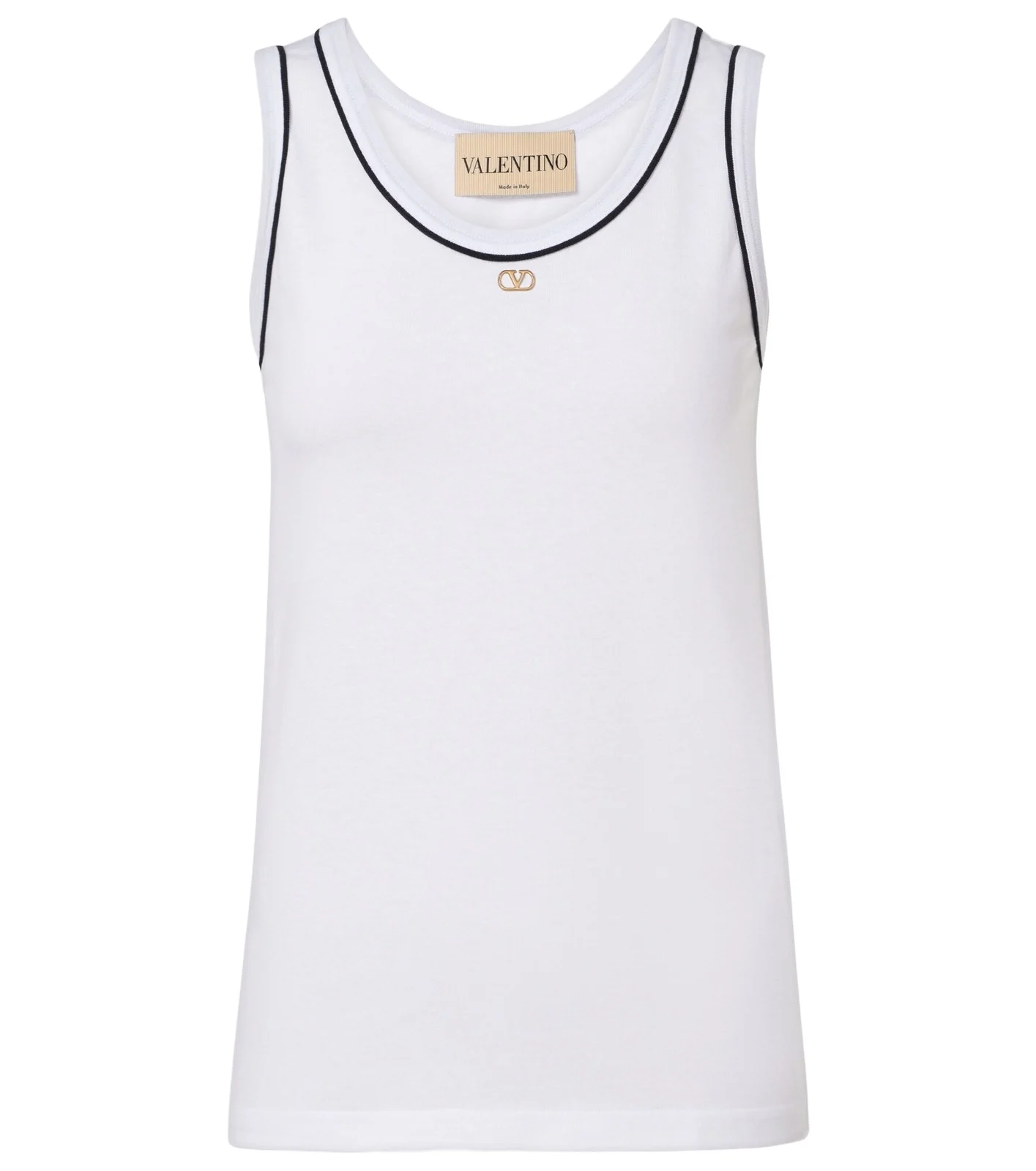 VLogo cotton jersey tank top VLogo cotton jersey tank top