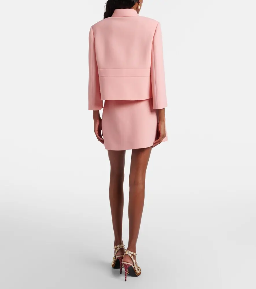 Valentino Garavani VGold virgin wool crêpe miniskirt | Thumbnail 5 Valentino Garavani VGold virgin wool crêpe miniskirt | Thumbnail 5