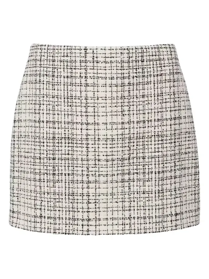 Cotton-blend tweed miniskirt Cotton-blend tweed miniskirt